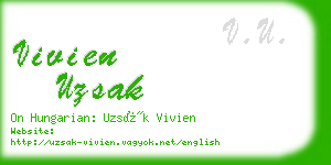 vivien uzsak business card